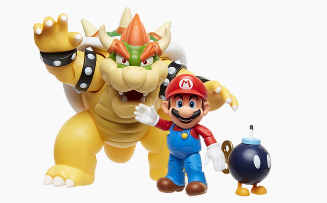Super Mario World of Nintendo Bowser Vs Mario Diorama Set Super Mario World of Nintendo Bowser Vs Mario Diorama Set