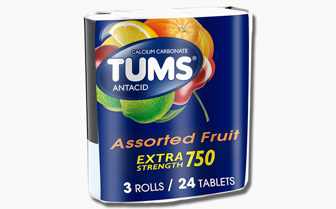 TUMS 24 Count Antacid Chewable Tablets