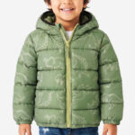 The Childrens Place Toddler Boys Print Hooded Puffer Jacket