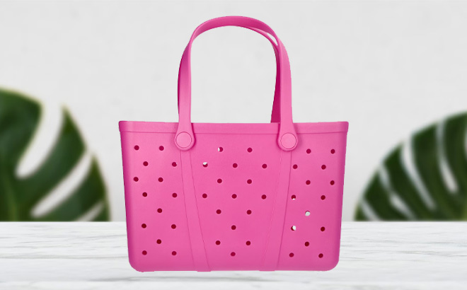 Time and Tru Womens Waterproof EVA Beach Tote Bag Time and Tru Womens Waterproof EVA Beach Tote Bag