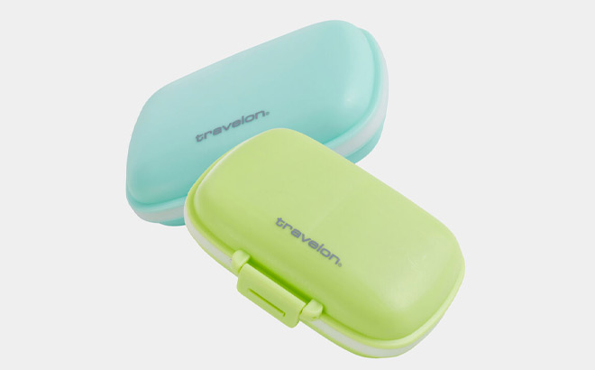 Travelon World Travel Essentials Set of 2 Pill Organizers