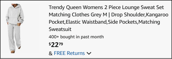 Trendy Queen Womens Oversized Hoodie with Pants Set Checkout Trendy Queen Womens Oversized Hoodie with Pants Set Checkout