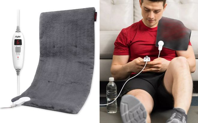 Tzumi Flex Fitness Recovery Heat Electric Heating Pad