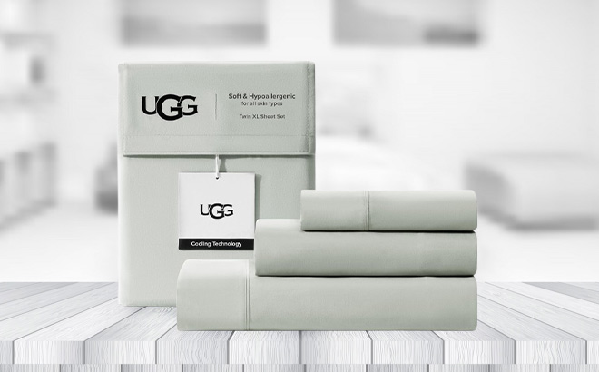 UGG Hedi Cooling Sheet Set on the Table UGG Hedi Cooling Sheet Set on the Table