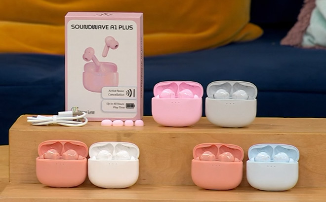 Visual Land SOUNDWAVE A1 Plus Active Noise Cancellation Earbuds Visual Land SOUNDWAVE A1 Plus Active Noise Cancellation Earbuds