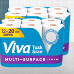 Viva Multi Surface Cloth Paper Towels 12 Super Rolls