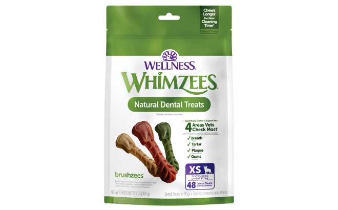 Whimzees by Wellness Brushzees Natural Grain Free Dental Chews Whimzees by Wellness Brushzees Natural Grain Free Dental Chews