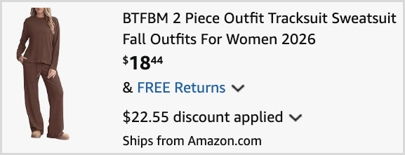 Womens 2 Piece Fall Outfit at Checkout Womens 2 Piece Fall Outfit at Checkout