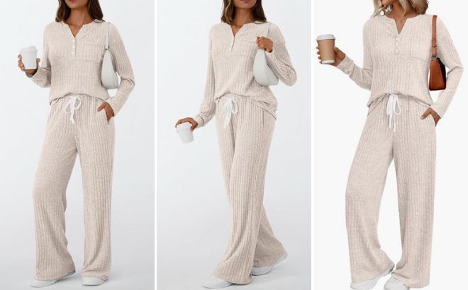 Womens 2 Piece Matching Lounge Set