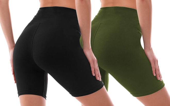 Womens Biker Shorts 2 Pack