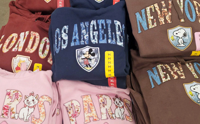 Womens Character Patchwork Destination Hoodies at Sams Club Womens Character Patchwork Destination Hoodies at Sams Club