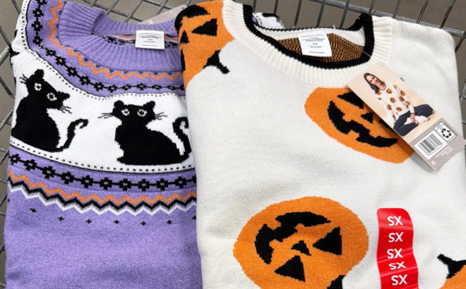 Womens Halloween Sweaters in Sams Club Carts