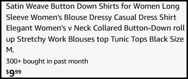 Womens Soft Satin Silk Button Down Shirt Checkout