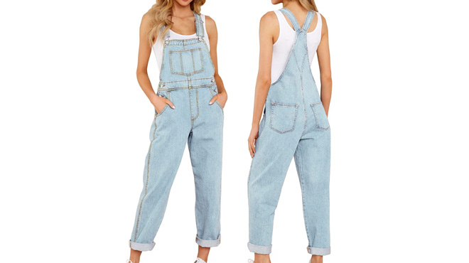 Womens Stretch Adjustable Denim Bib Overalls Womens Stretch Adjustable Denim Bib Overalls
