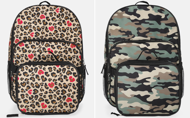 Wonder Nation Girls 17 Inch Fossil Gardens Dinosaur Backpack and Lunch Sets Wonder Nation Girls 17 Inch Fossil Gardens Dinosaur Backpack and Lunch Sets