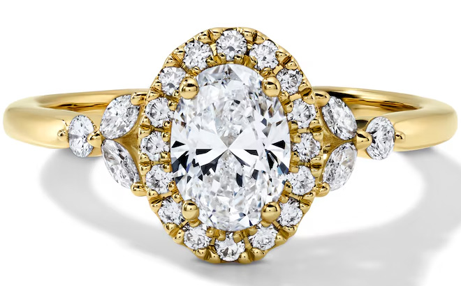 Zales Lab Grown Diamond Frame Engagement Ring