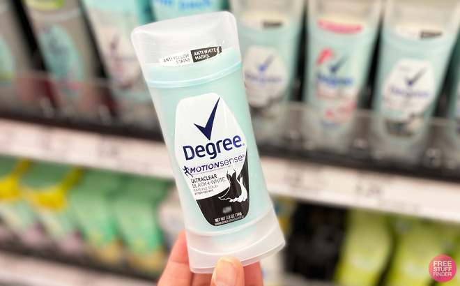 a Person Holding Degree Deodorant a Person Holding Degree Deodorant