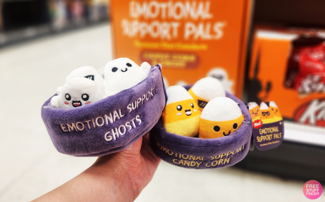 a Person Holding Emotinal Support Plushies