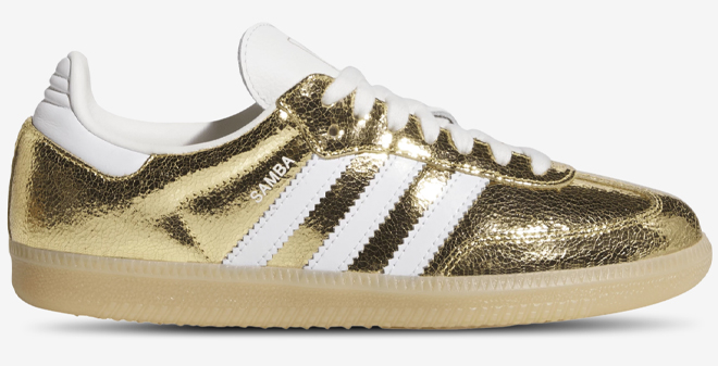 adidas Samba OG Cracked Metallic Womens Shoes adidas Samba OG Cracked Metallic Womens Shoes