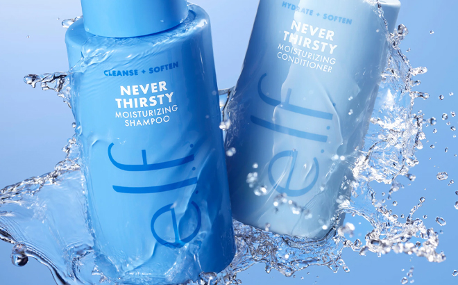 e l f Never Thirsty Moisturizing Shampoo e l f Never Thirsty Moisturizing Shampoo