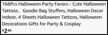 166 Piece Halloween Party Favors Checkout 166 Piece Halloween Party Favors Checkout