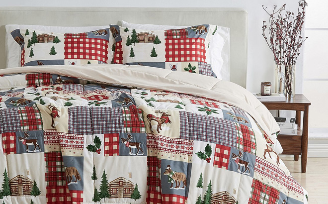 2 Piece Linery Reversible Down Alternative Comforter Set