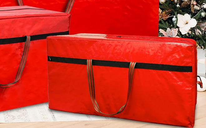5 Foot Christmas Tree Storage Bag in Red 5 Foot Christmas Tree Storage Bag in Red