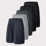 5 Pack Athletic Basketball Boys Shorts