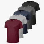 5 Pack Mens Workout Shirts