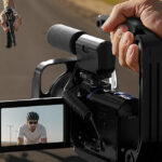 A Man Using the UYTYA 5K Digital Video Camera