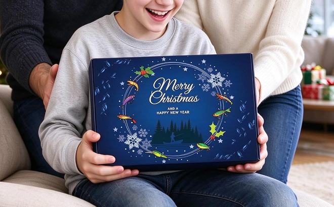 A Person Holding Fishing Advent Calendar 2026 Lure A Person Holding Fishing Advent Calendar 2026 Lure