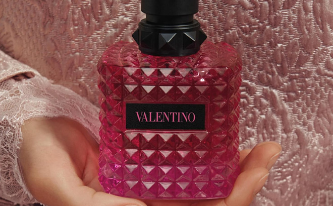 A Person Holding Valentino Born in Roma Donna Extradose Parfum