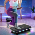 A Person Using AXV Vibration Plate Exercise Machinet