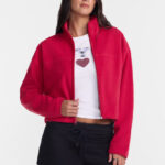 A Person Wearing No Boundaries Polar Fleece Zip Up Jacket