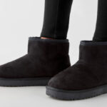 A Person Wearing The Childrens Place Girls Teddy Boots