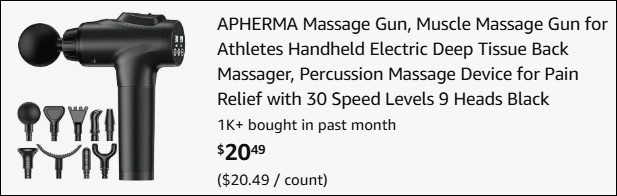 APHERMA Massage Gun Checkout APHERMA Massage Gun Checkout