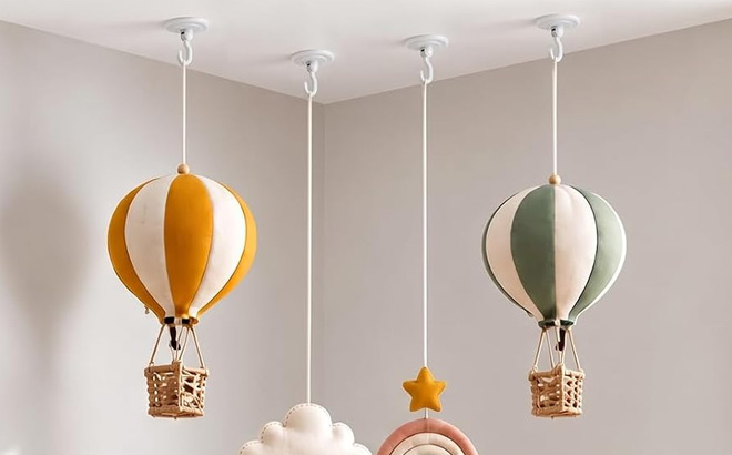 Adhesive Ceiling Hooks in Use Adhesive Ceiling Hooks in Use