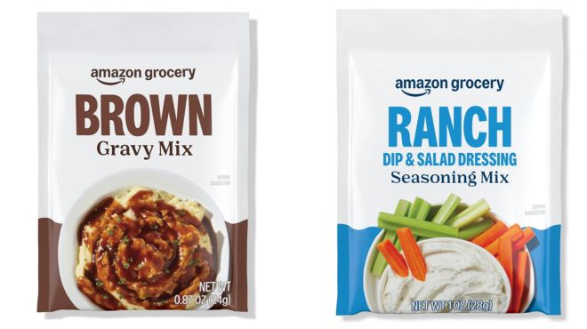 Amazon Grocery Brown Gravy and Ranch Dip Salad Dressing Seasoning Mix