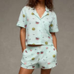 American Eagle Cotton Gauze Short Sleeve Pajama Set