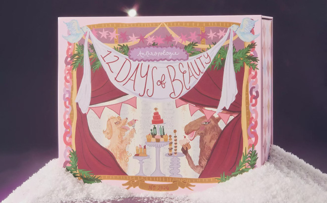 Anthropologie The 12 Days of Beauty Advent Calendar on the Snow