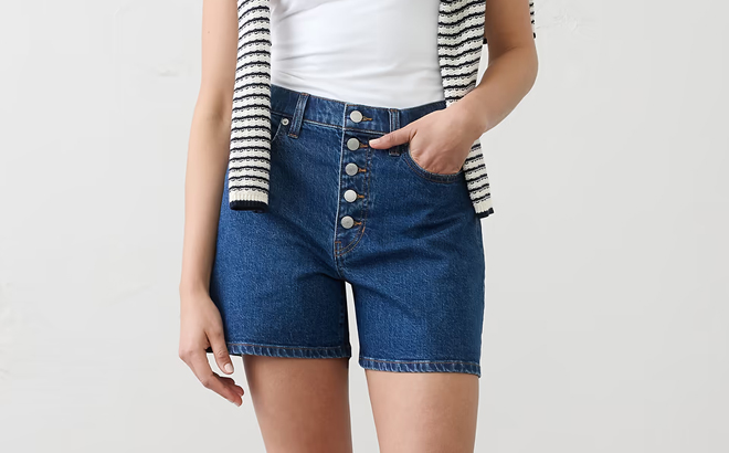 Banana Republic Factory Womens High Rise Denim Shorts