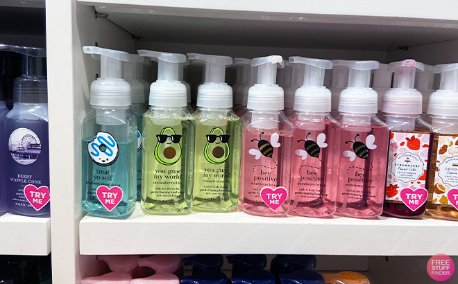 Bath Body Works Foaming Hand Soaps on a Shelf Bath Body Works Foaming Hand Soaps on a Shelf