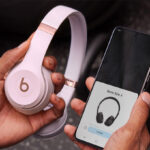 Beats Solo4 On Ear Wireless Headphones in Use