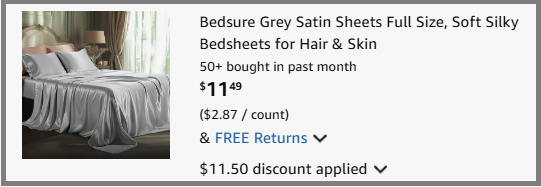 Bedsure 4 Piece Full Size Satin Sheet Set Checkout Page Bedsure 4 Piece Full Size Satin Sheet Set Checkout Page