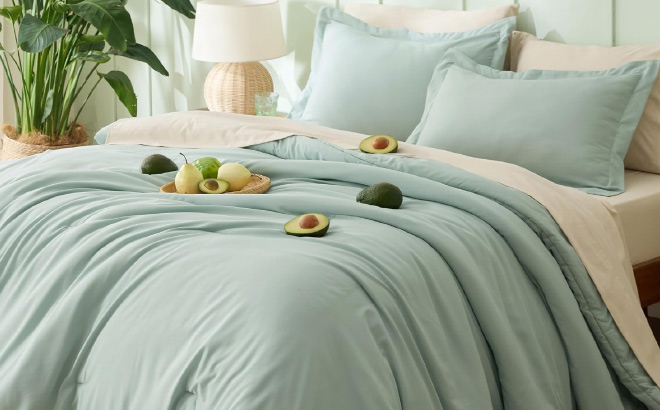 Bedsure Queen 7 Piece Comforter Set