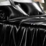 Bedsure Queen Black Satin Sheet