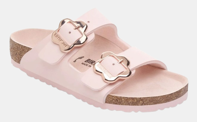 Birkenstock Kids Arizona Flower Buckle Slide Sandal