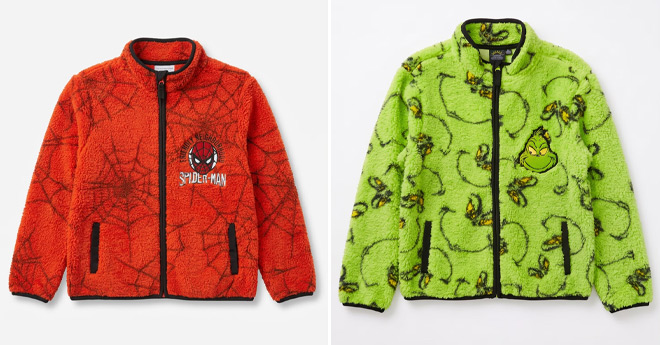 Boys Character Fleece Jackets Boys Character Fleece Jackets