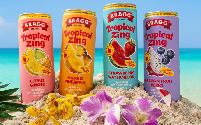 Bragg Sparkling Apple Cider Vinegar Drinks in Various Flavors