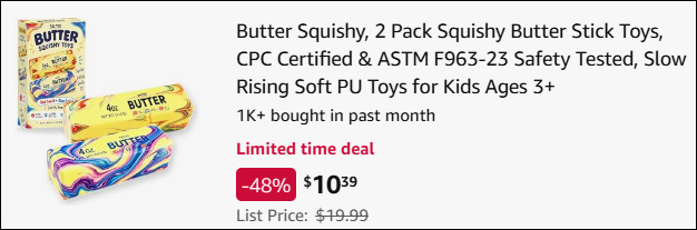 Butter Squishy Toys 2 Pack Checkout Butter Squishy Toys 2 Pack Checkout